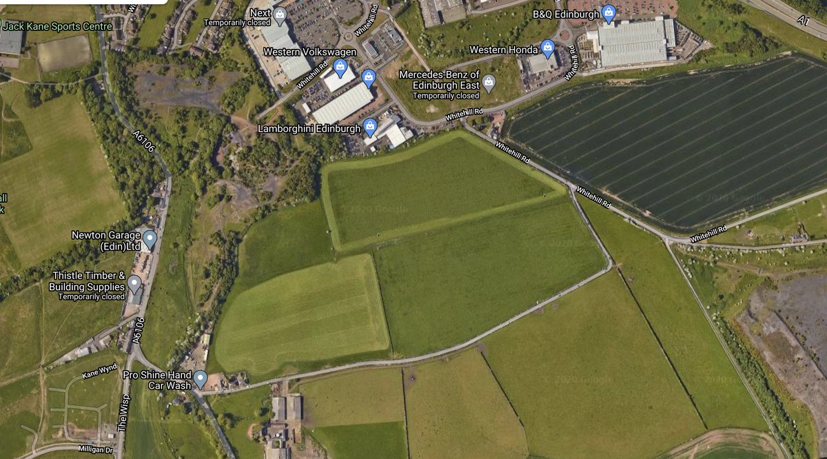 Maybes those are old rails, ... I don't know but it did get me hunting around the immediate area. Especially the field boundary. I think there's a reasonable probability that it is actually an embankment of the Edmonstone Waggonway /6