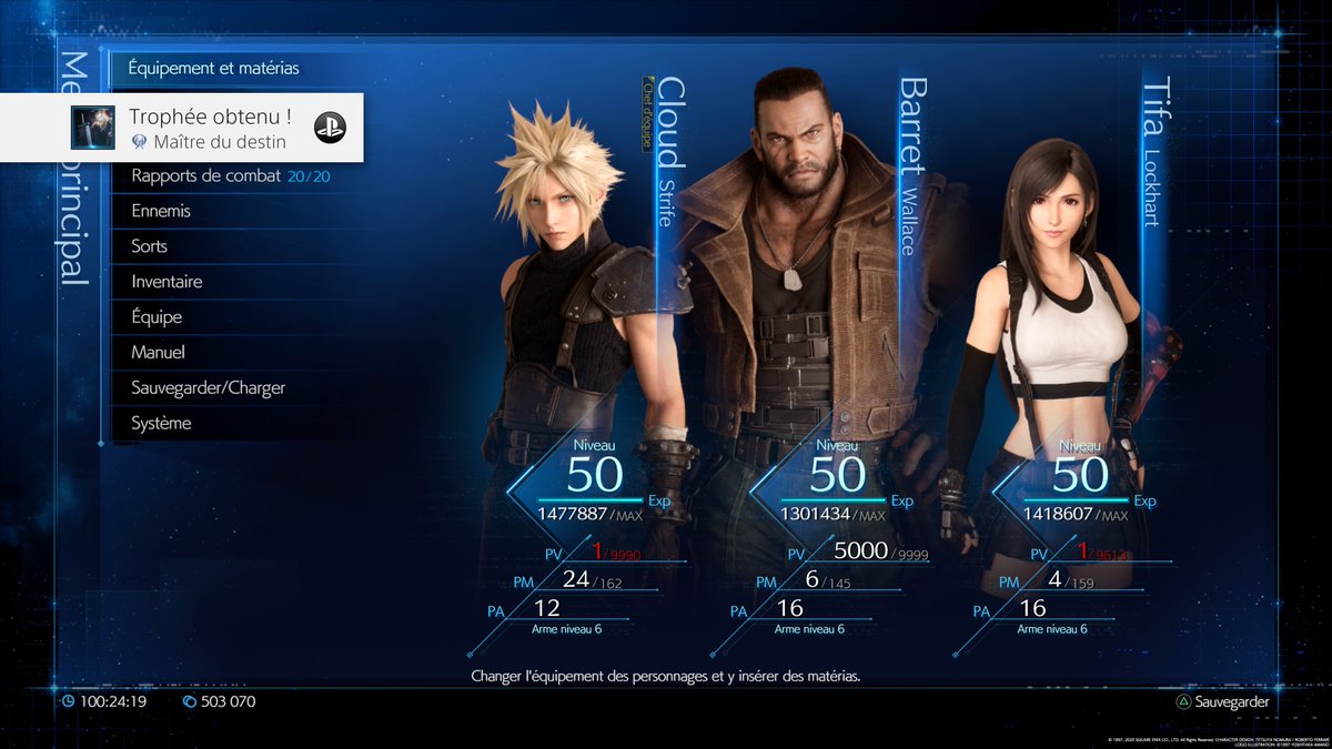 DeKa_Shin's tweet photo. FINAL FANTASY VII REMAKE
Maître du destin (Platine)
Obtenir tous les trophées. #PS4share https://t.co/qfo8fBCrEH https://t.co/AgjULj6mr9