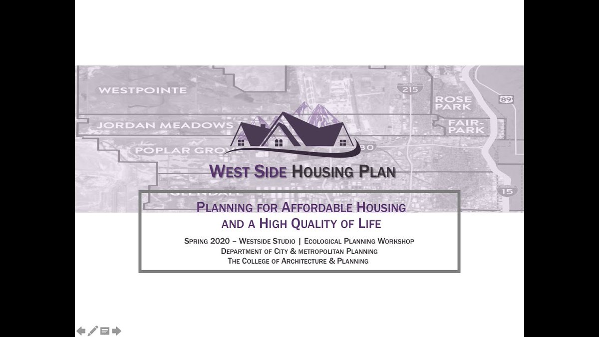 Today my students at the west side studio finished a wonderful report titled, “West Side Housing Plan: Planning for Affordable Housing and a High Quality of Life.” Students presentations: youtube.com/watch?v=Fl686R…