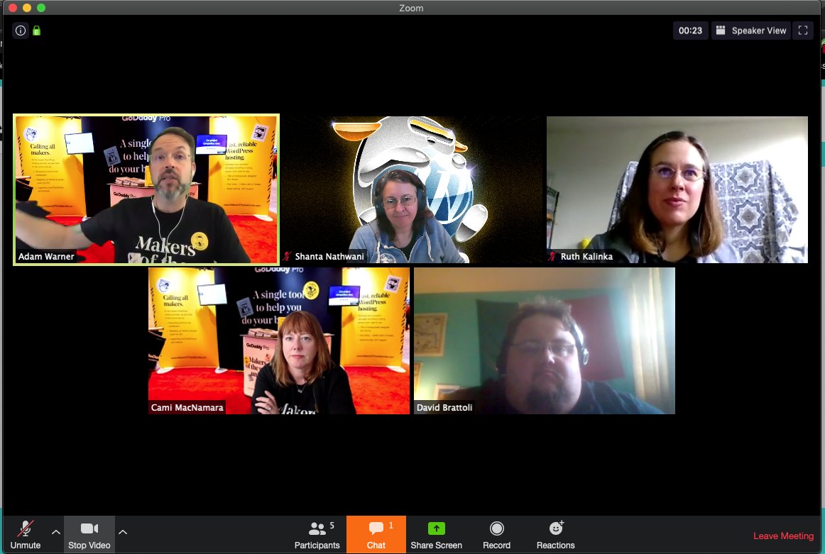 ShantaDotCa's tweet image. I got my shot with @wpmodder and @GoDaddyPro as #MakersOfTheWeb #WCSCV