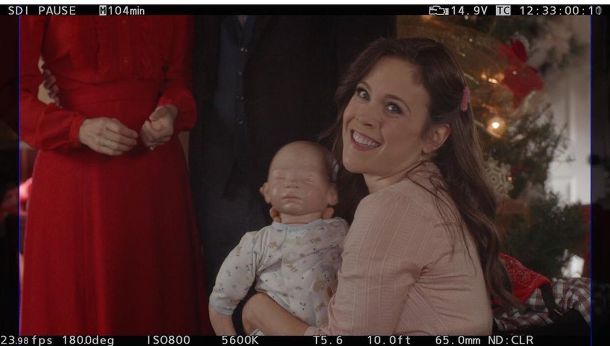 BehindHallmark's tweet image. This photo made me lol. Thanks for the laugh, @erinkrakow!  
#Hearties an all new episode of #WhenCallsTheHearr tomorrow!!