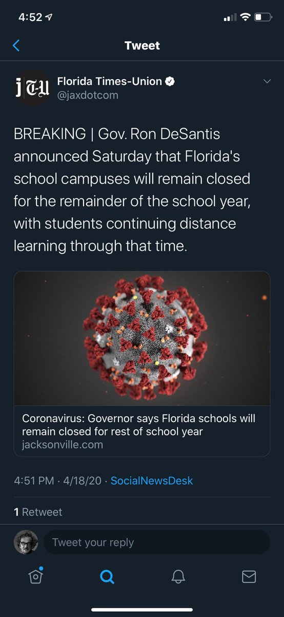 MySDIRC_SUP's tweet photo. Today, it was announced that Florida schools will be closed for the remainder of the school year. ⁦@IRCSchools⁩ will continue to support the ongoing learning of our students. #SDIRCStrongerTogether https://t.co/3sXJ6kHUtO