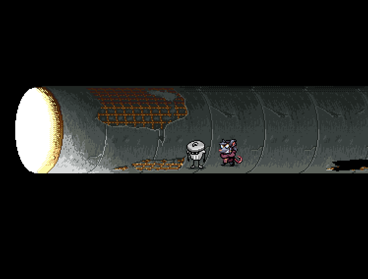 DumpKingdoms's tweet photo. Sewerpipe Saturday #kingdomsofthedump #screenshotsaturday #indiedev #pixelart #godotengine https://t.co/D4IQIguYB1