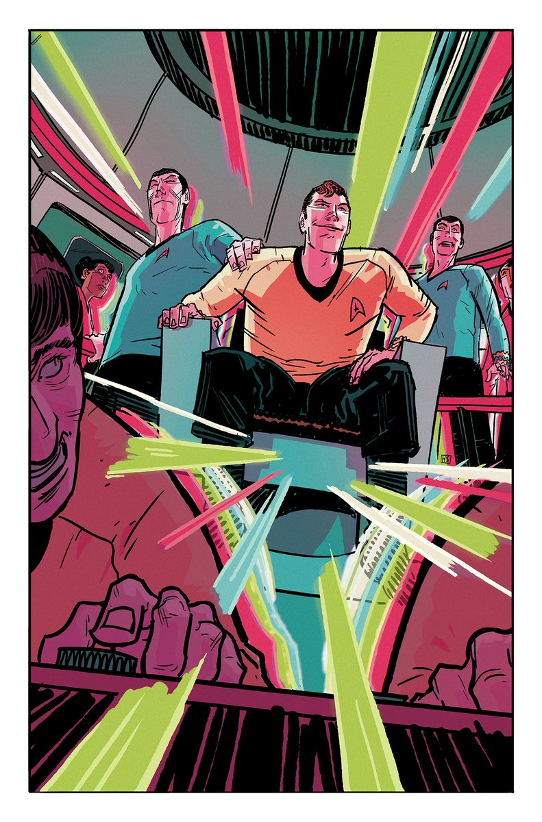 Some process stuff from that Star Trek piece this morning :)
Been doing much more digital in light of paper being a tangible thing I'd have to order/leave the house for.