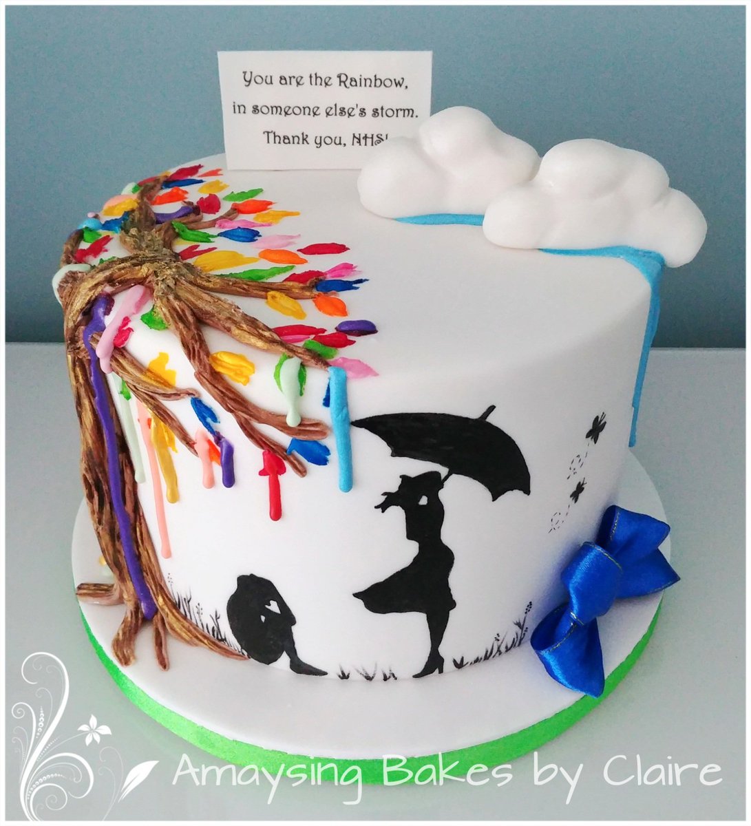 It's to signify the tree of life, rainbow of hope, drips as tears of sorrow, a handpainted weary worker and someone to shield them with the umbrella. Thankyou to our NHS! #Covid_19 <a href="/bakewithstork/">Stork</a> <a href="/cherish_finden/">Cherish Finden 黄淑柔 🇬🇧🇸🇬</a> <a href="/NickyAlan07/">Nicky Alan Psychic Medium</a> <a href="/amaysingbakesb1/">amaysingbakesbyclaire</a> <a href="/Claire_Clark/">Claire Clark</a>
