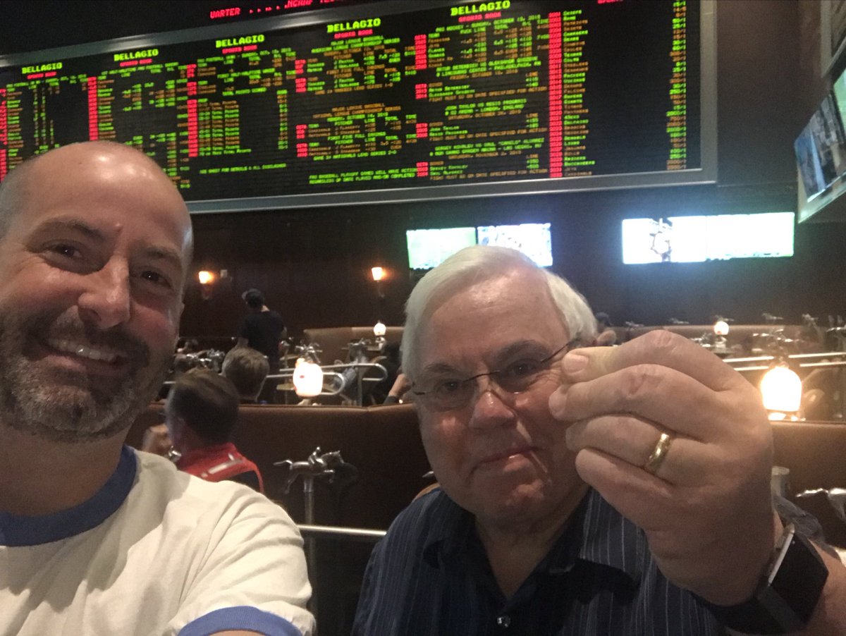 WillyD1025's tweet photo. #PredsReplay in Vegas now ⁦@PredsOnFSTN⁩.  Was with ⁦@PeteWeberSports⁩ 2 days before trying to coax our colleagues into joining us to watch football in the casino. That day: Ryan Tannehill relieved Marcus Mariota in Denver.   Turning Point! ⁦@Helmut_Hockey⁩ https://t.co/FAuMsI2zJJ
