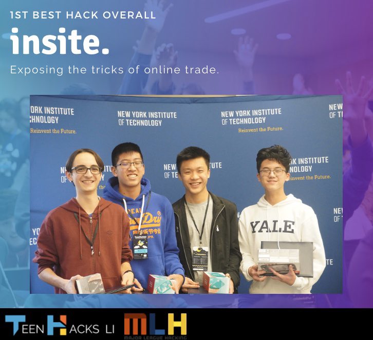 🏆 Congrats to our #thli2019 Fall winners of FIRST PLACE.

Check out our devpost for more info and stay tuned for Fall 2020 🔥