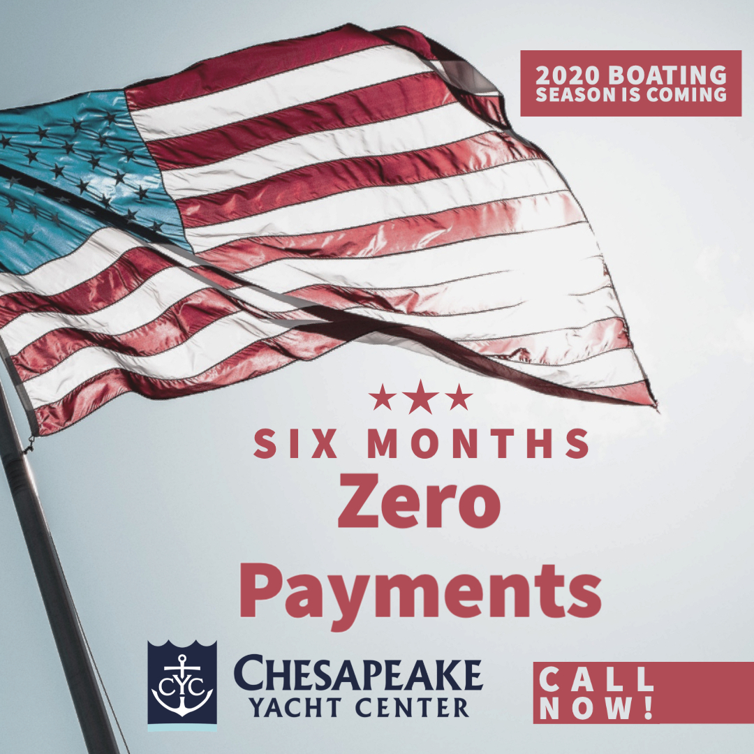 Chesapeake Yacht Ctr (@chesyacht) on Twitter photo Buy a boat with us now for this summer and enjoy no payments, not delayed payments but we make your boat payments for you over the next six months. Call us today to set up a private showing or even a live video walk through! 410-823-BOAT or sales@cyc.yachts Buy a boat with us now for this summer and enjoy no payments, not delayed payments but we make your boat payments for you over the next six months. Call us today to set up a private showing or even a live video walk through! 410-823-BOAT or sales@cyc.yachts