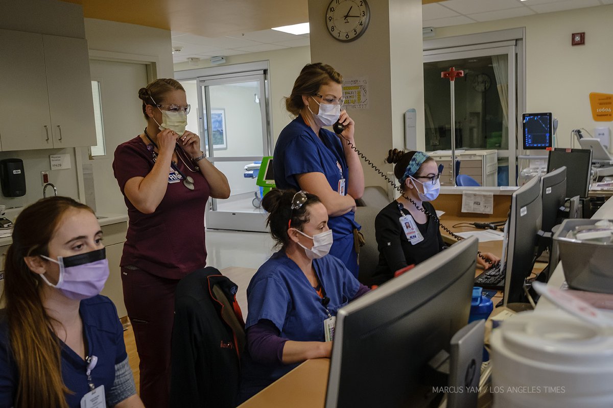 In emergency rooms and ICUs, front-line healthcare workers have a universal observation: Caring for  #COVID19 patients safely takes extreme levels of coordination.  @PaulSisson & visited Sharp HealthCare hospitals in San Diego to observe how this frontline battle is being fought.