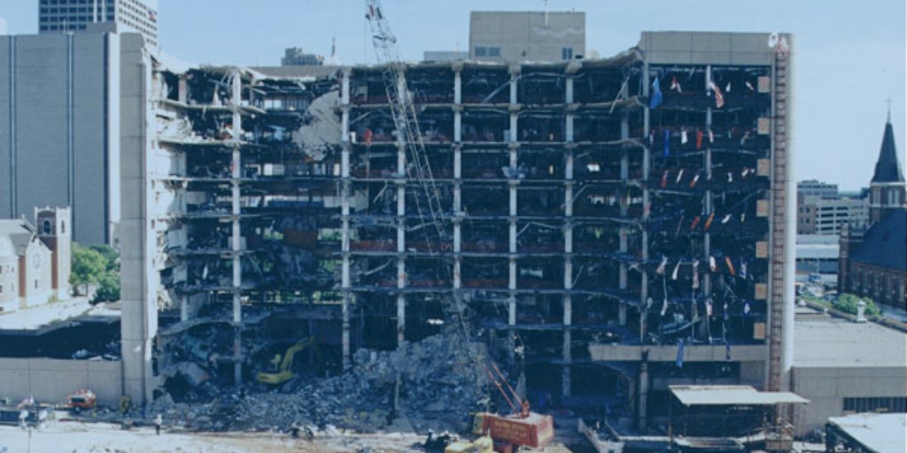 HinmanPulse's tweet photo. “The Oklahoma City bombing raised new awareness of the potential for violence and the vulnerability of federal facilities.” 

https://t.co/YxotHBS1Xd https://t.co/sRfffE1LUS