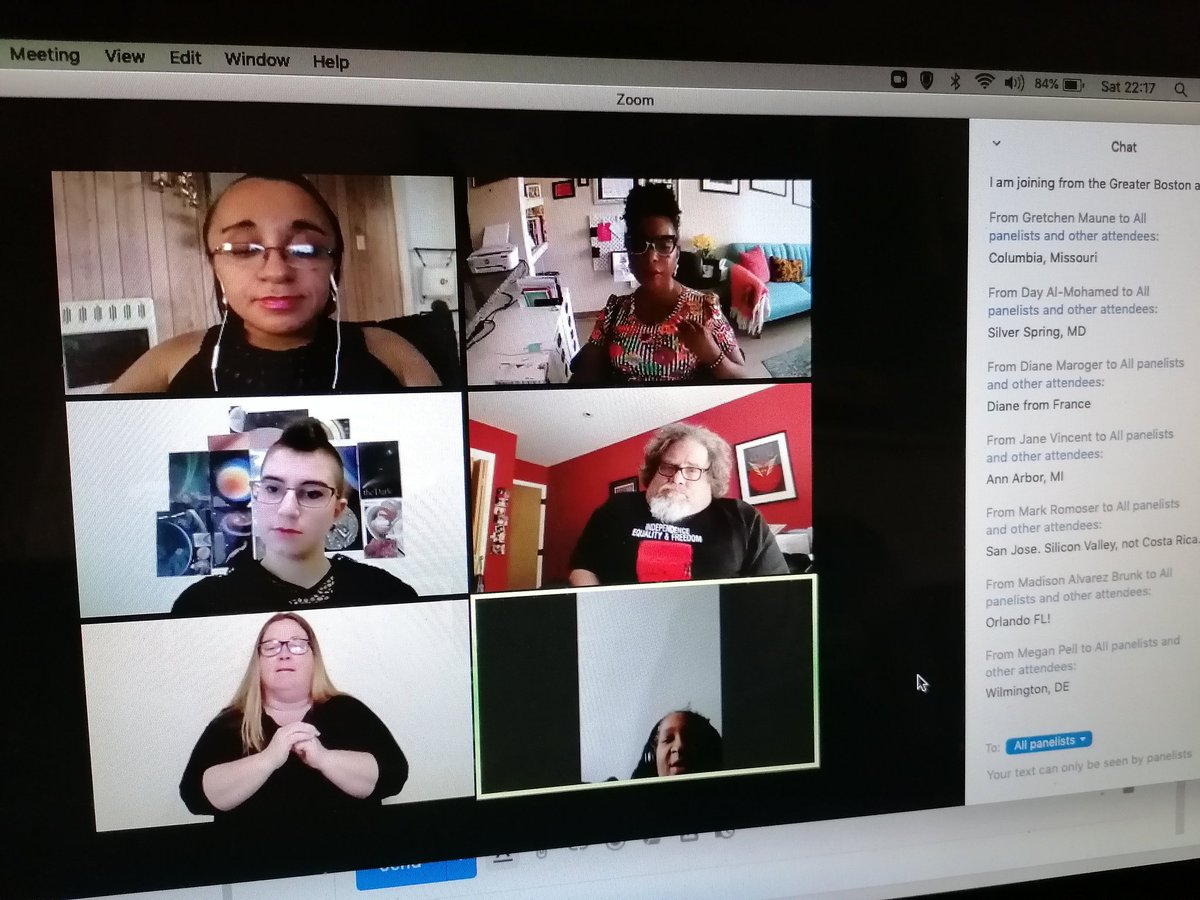 afequality's tweet image. Only by understanding the experiences of others can we create a truly #inclusive &amp;amp; #accessible world. #CripCamp is a great amplifier of these voices! We are enjoying the online discussion with @CripCampFilm @LongmoreInst @VilissaThompson @adaptanita @andraealavant @JimLeBrecht