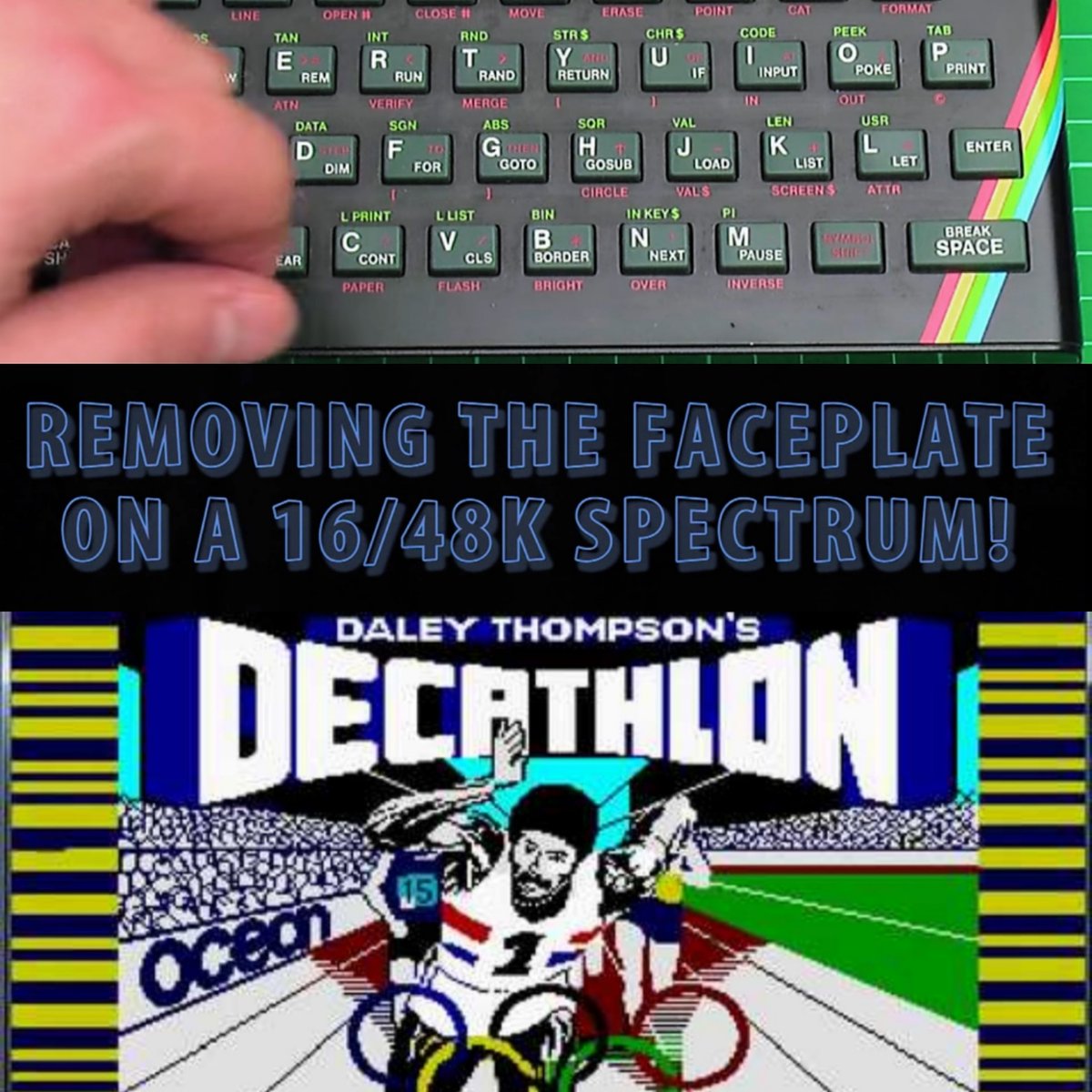 AgingBull73's tweet photo. Only the original 80s gamers will get this... #daleythompsonsdecathlon #zxspevtrum #rubberkeyboard #zxkeys #pioneergamers #gaming #taperecorders https://t.co/uy5VykUmpv