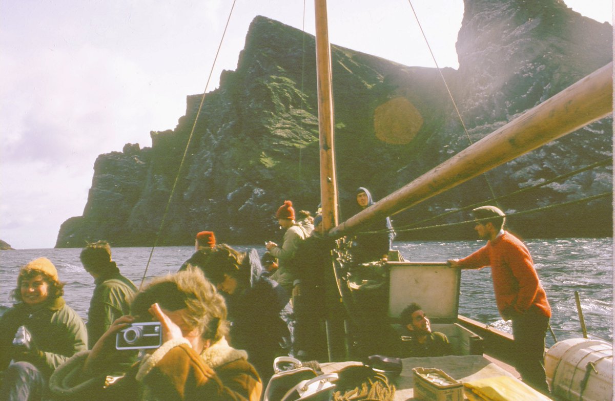 St Kilda on Glen Carradale, early 70s. (Trust work party) Pics by George Sassoon. @StKildaNTS  #WorldHeritageSnaps