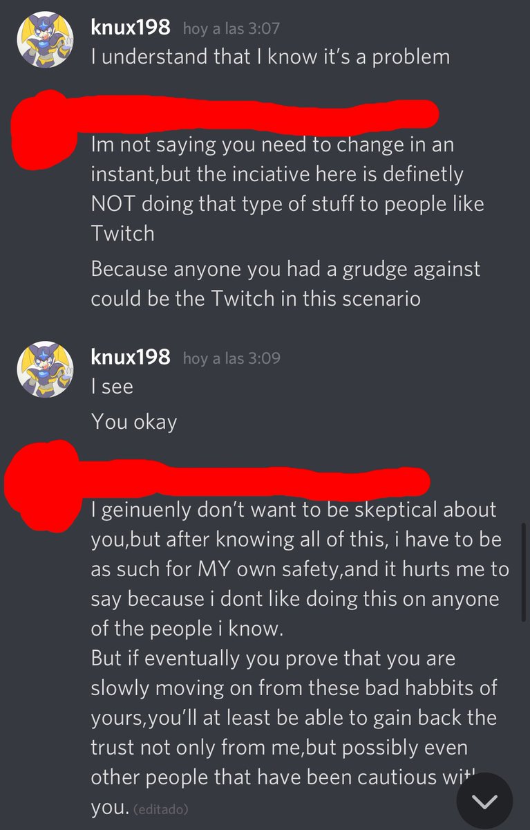 He even admits as much here in these logs provided to me from a user who wishes to remain anonymous. Knux198 made several slanderous accusations about me, up to and including accusing me of being a pedophile. Why would he do something like this you ask? Well let me explain.