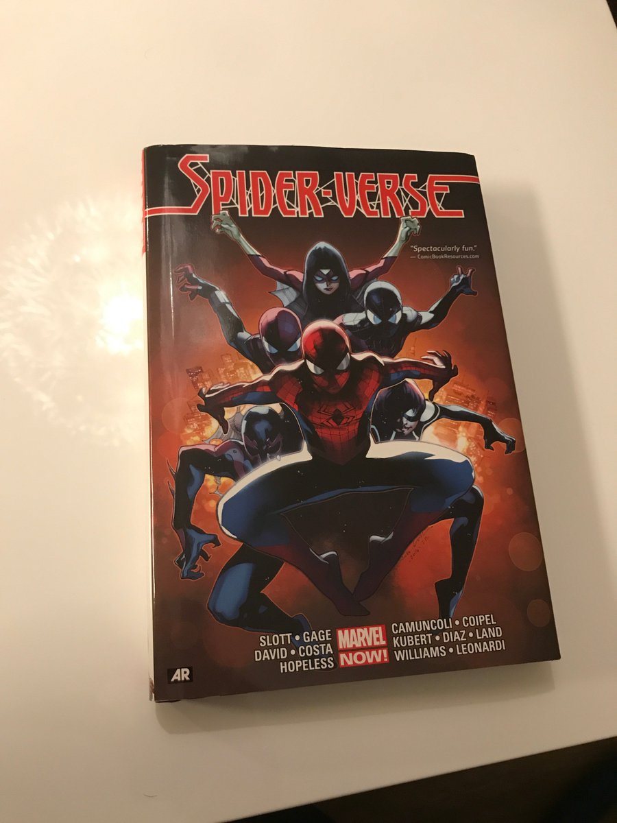 Fun stuff FROM the Spider-Verse Premiere!Got everyone to sign my SV hardcover like it was a high school yearbook.And I stole Brian& #39;s placard (don& #39;t worry, he wasn& #39;t there). ;-)