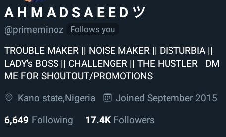 Mr_Haywon's tweet photo. @primeminoz Drop let follow each other everyday, as if they will follow you back, look at who you follow and who followed you, Do we look like fools to you?????
#CorruptMind https://t.co/xPIPIdECd8