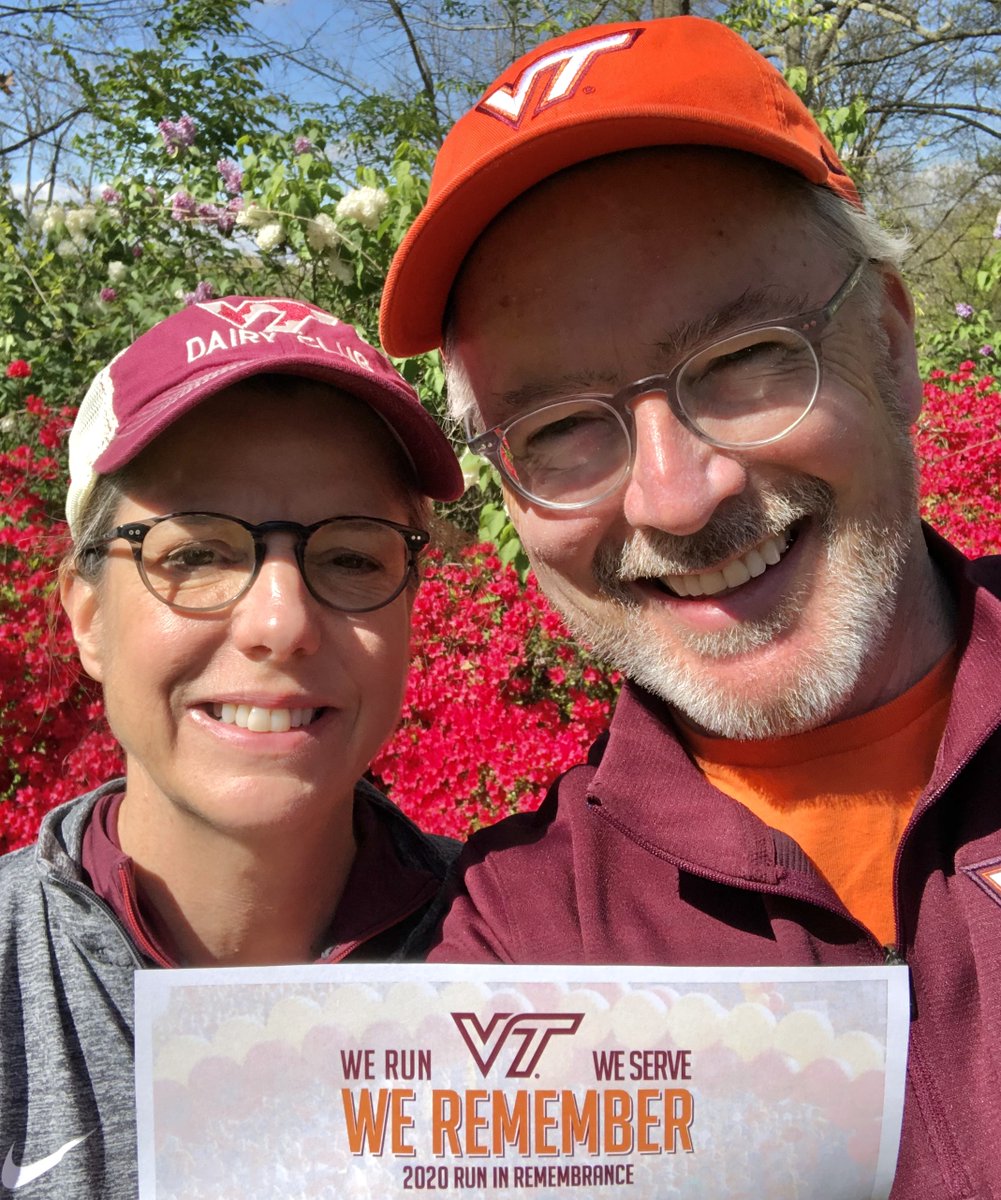 VTSandsman's tweet image. ✔️32 miles between the two of us
✔️Over 70,000 miles for #HokieNation!
✔️&amp;amp; all of the hours we spent apart-but-together reflecting on the 32 lives lost and the strength of our community
#VT32Run #neVerforgeT