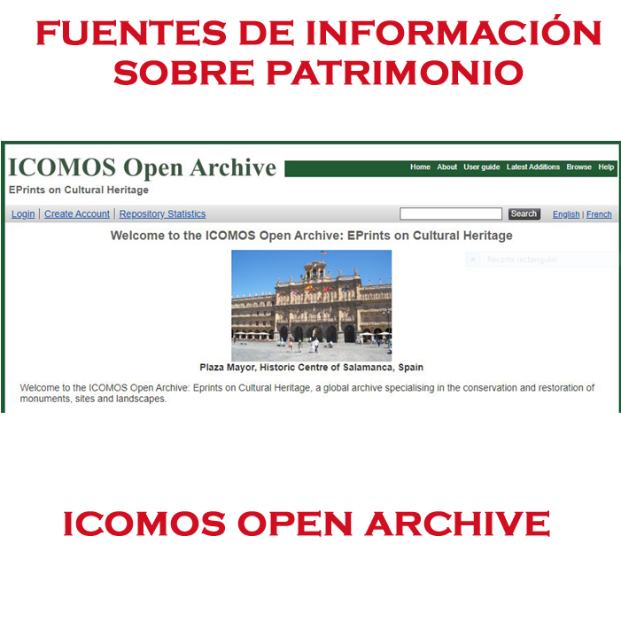 todopatrimonio's tweet photo. Fuentes de información sobre patrimonio:
ICOMOS Open Archive: Eprints on Cultural Heritage https://t.co/TVE2fLKeyI by @icomos Documentation Centre
#18April
#ICOMOS
#SharedCultures
#SharedHeritage
#SharedResponsability
#IcomosIDMS2020 #PatrimonioCompartido #CulturasCompartidas https://t.co/4gWbsFMxcC
