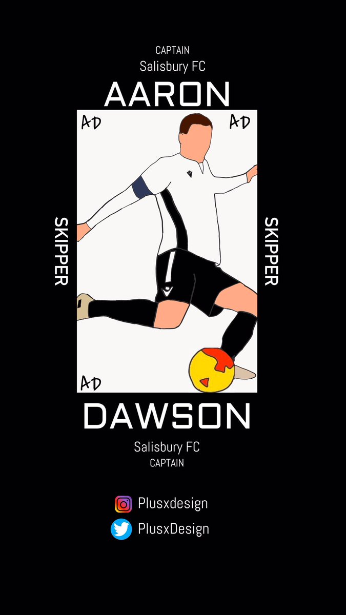 PlusxDesign's tweet photo. AARON DAWSON @aaron_dawson28 
@SalisburyFC https://t.co/GYCGIkfZGB