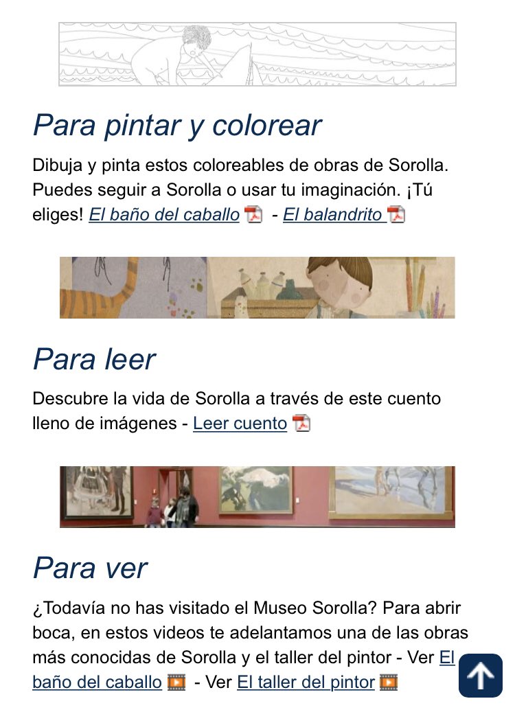 tamaralpzg's tweet photo. Para los que tengáis niños👧🏼🧒🏽, os recomiendo la web del @MuseoSorolla. Tiene disponible recursos digitales muy interesantes. Coloreables, cuentos ilustrados basados en la vida de Sorolla, audioguía infantil...¡Me encanta!🎨 https://t.co/NBNKZRNFZx