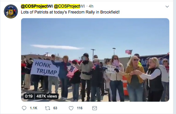 Who is behind organizing these protests where people are calling for an end to social distancing? They aren't happening spontaneously.Look, an obscure conservative group called Convention of States Project.And guess who is aligned with them?  @marcorubio  @SenRubioPress