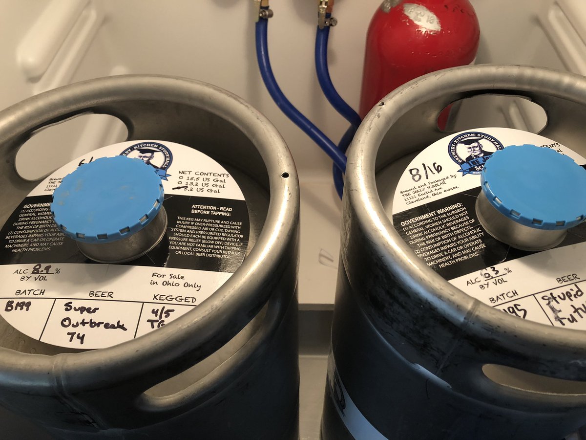 Dean_Bellas's tweet photo. May not be able to go to a @Indians game, but at least the famous Les the beer guy was able to drop these beauties off from @JollyScholar this morning to get me through the rest of the stay at home order.  #getjolly https://t.co/LWH0fe5TGa