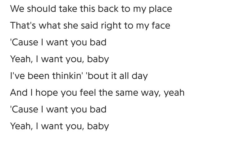 Why I believe that girl’s thoughts are on the choruses? Well...1- That girl on NTMY video leaves HIS house.2- Niall says that “Small talk is the close neighbor to Slow hands”. See the lyrics from that song:  #HeartbreakWeather  