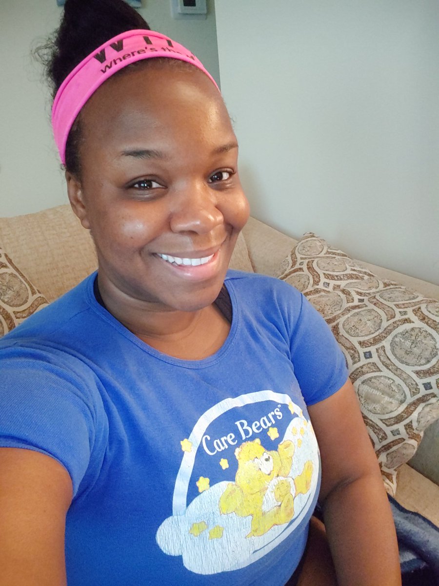 If you had told me that I would start a Saturday in April 2020 “Sweatin’ to the Oldies” in a Care Bears t-shirt, I would have laughed. But that’s what happened as I kicked off a VERY busy Saturday with my  #GirlPowerHappyHour fam.