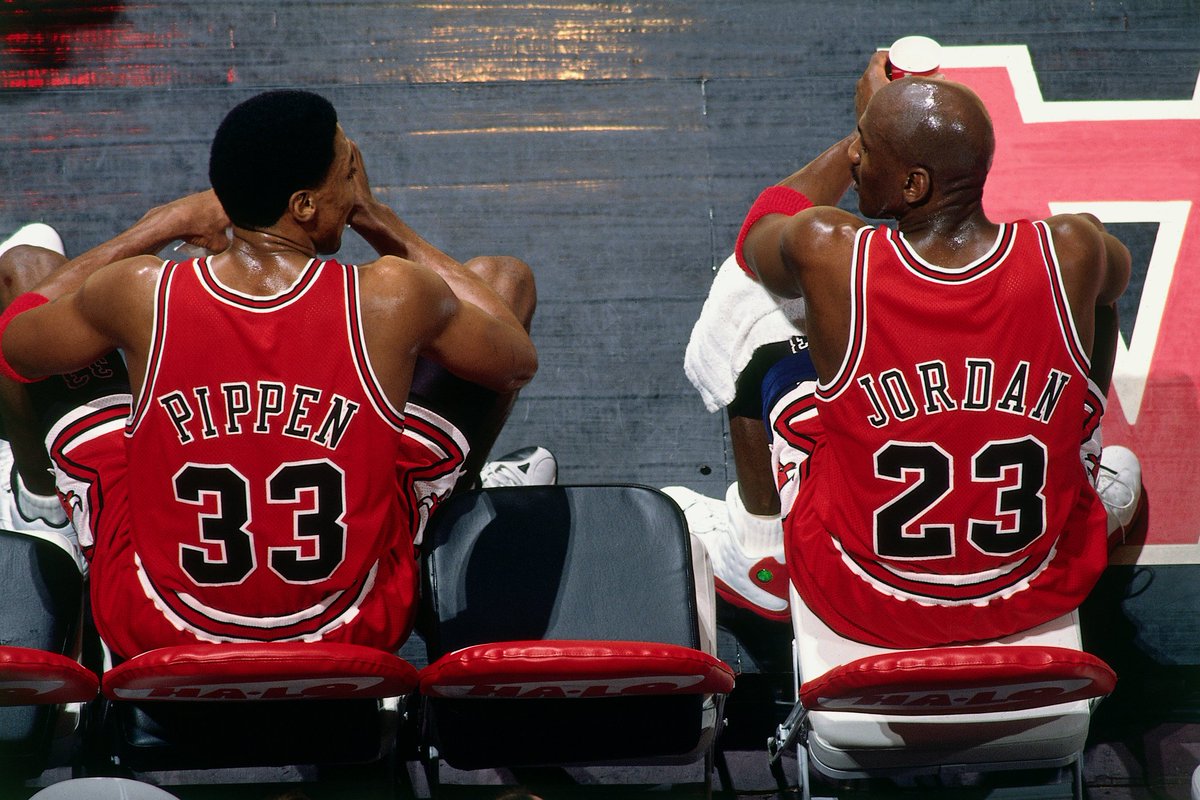 SLAMonlineph's tweet photo. “Whenever they speak Michael Jordan, they should speak Scottie Pippen.” #TheLastDance

📷: Andy Hayt https://t.co/vfv7UpoGmU