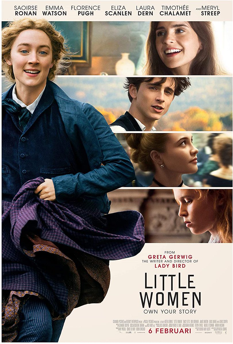 Little Women 7.5/10Not necessarily my thing, but Saoirse Ronan is always a joy to watch