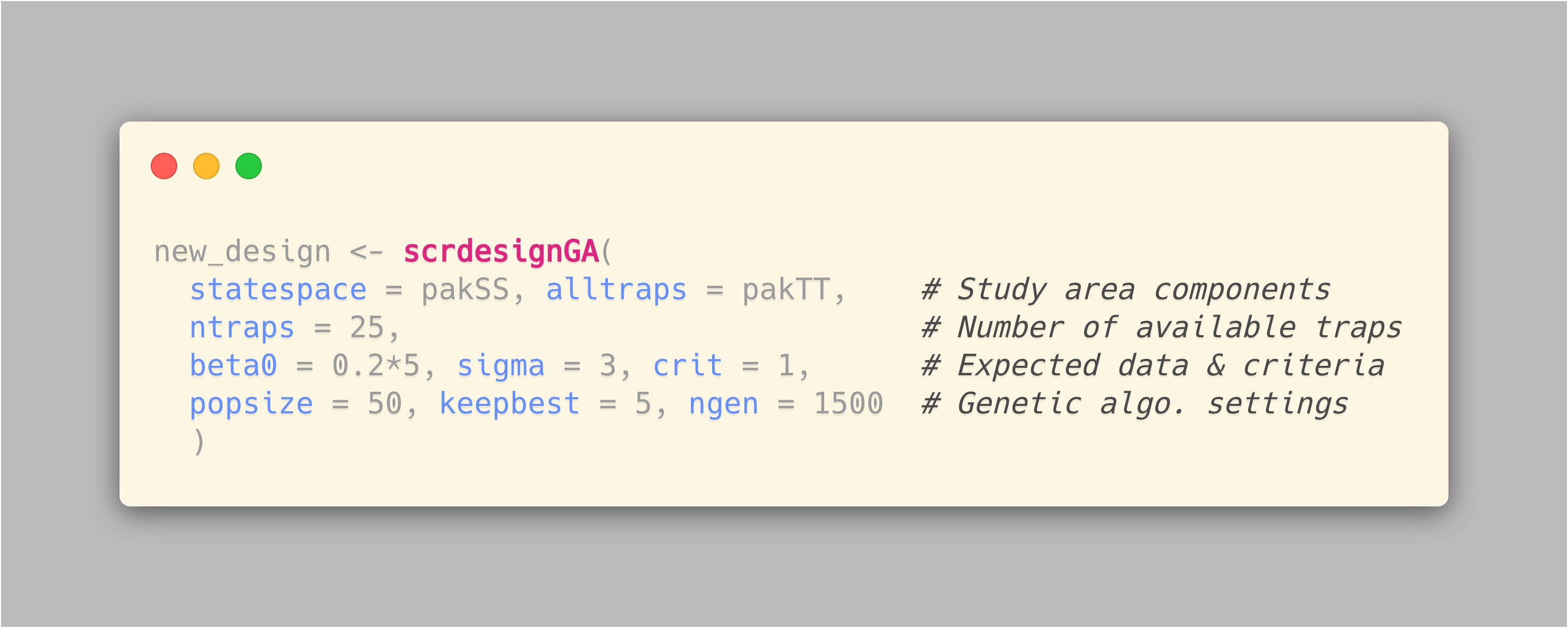 Figure 2: Design generation code