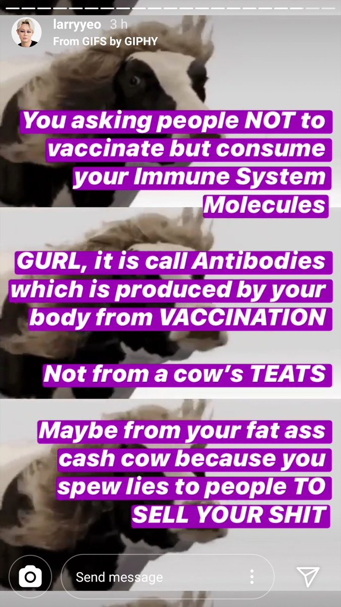 I'm glad more and more people are calling her out on her bullshit and hypocrisy.Nadiah M Din: I don't vaccinate my kids because I don't believe in it, but here! Buy this supplement!