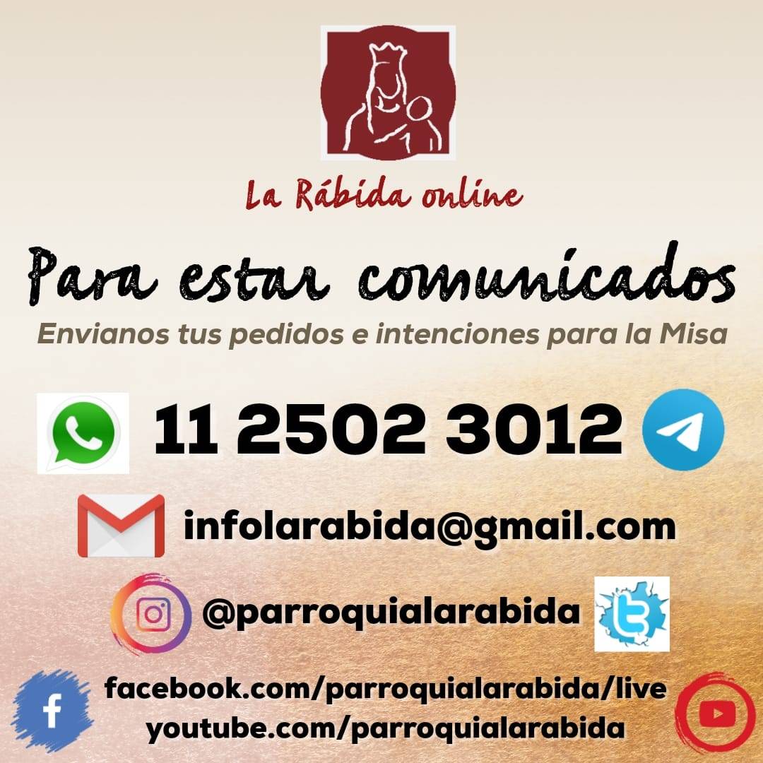 ParroqLaRabida's tweet photo. Para estar comunicados
@parroquialarabida https://t.co/Yu2SwYNxFY