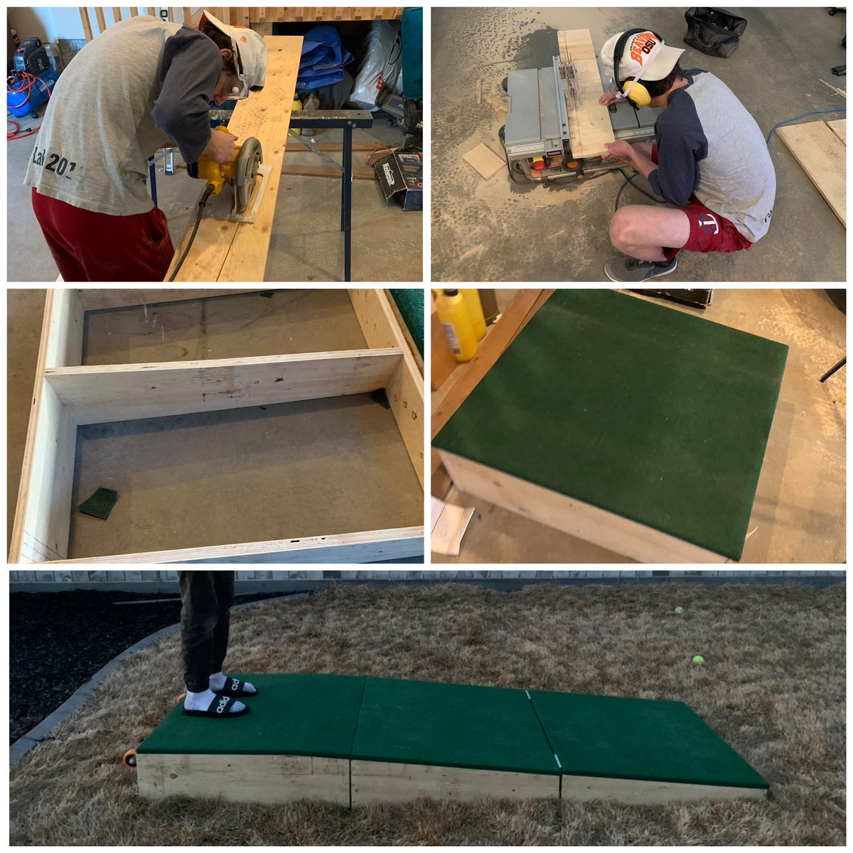 Portable Folding Pitching Mound complete.  😊⚾️👍🏼👊🏼