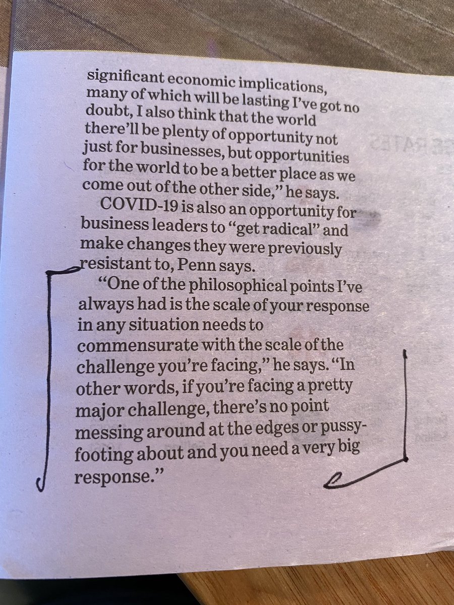 The best #leaders will seize the opportunity C-19 presents - we have the chance of making the world a better place on the other side
<a href="/andy_penn/">Andrew Penn</a> <a href="/theage/">The Age</a>