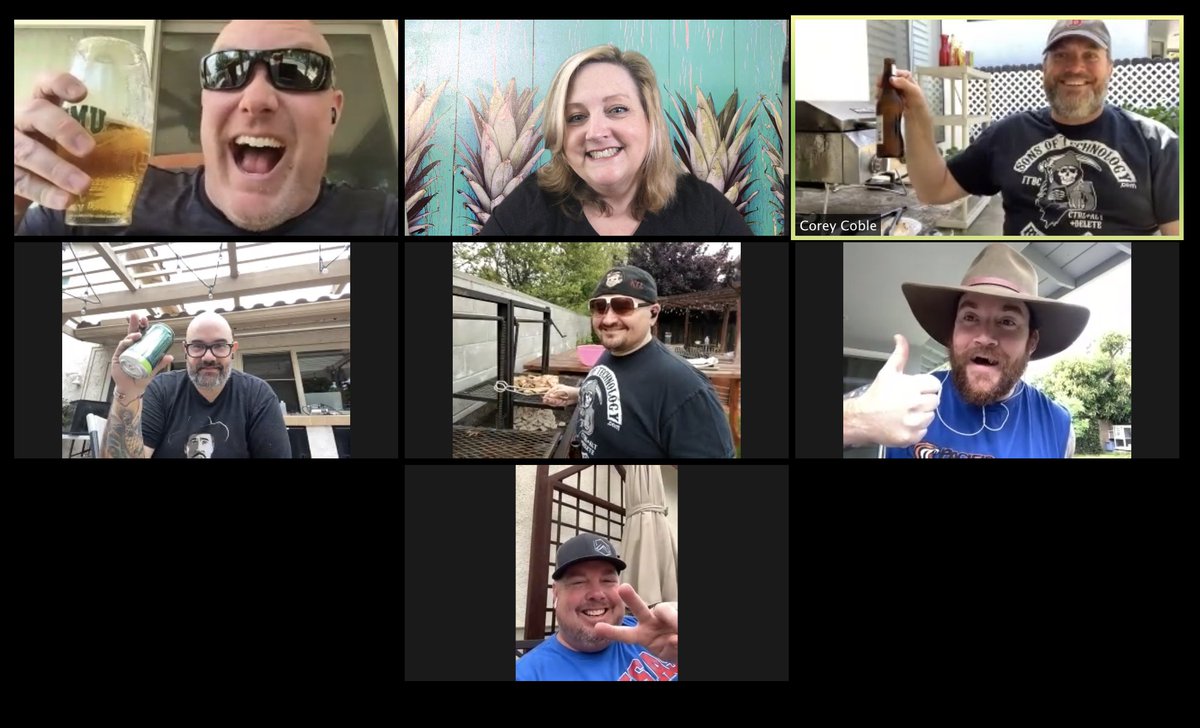 KVoge71's tweet photo. Having fun with @AndersonEdTech @JoeMarquez70 @CVRscience7 @TechTomBUSD @cogswell_ben @mrwisley #sonsoftechnology #edumeat https://t.co/x5tAbBMj9Z