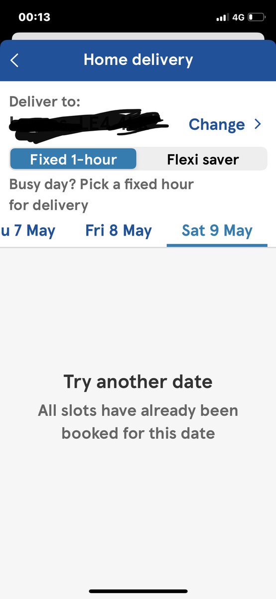 StanyardRichard's tweet photo. @Tesco how come i cant get a delivery slot on my app as an excisting customer with delivery saver  but if i set up a new account with a different email and i can get one in every hour slot on same day? https://t.co/r26ue1JSkj