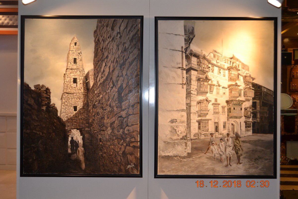 SabihaMajeed's tweet photo. #WorldHeritageDay #UNESCOWorldHeritage #saudiheritagesites #hindigallery @kingdomtowerriyadh #raaart #mocksa #artexhibition https://t.co/GAFqzpRZGH