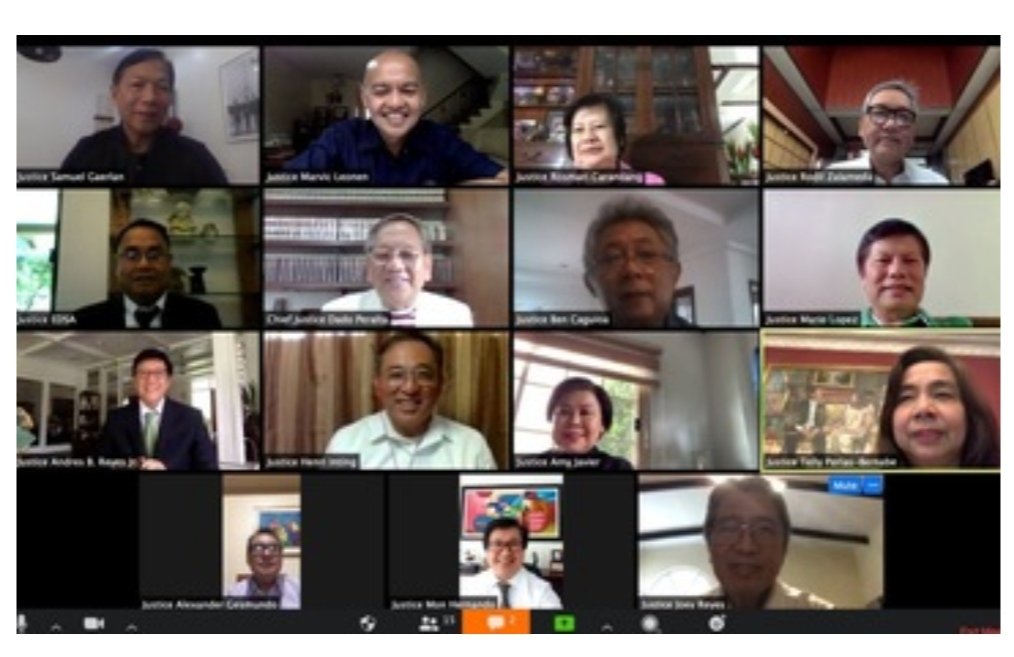 tribunephl's tweet photo. The Supreme Court held on Friday its first ever en banc video-conference on the security compromised Zoom app now banned for government use in countries like India. #quarantined #ZoomZone #DailyTribune https://t.co/cNKMaRGDQP