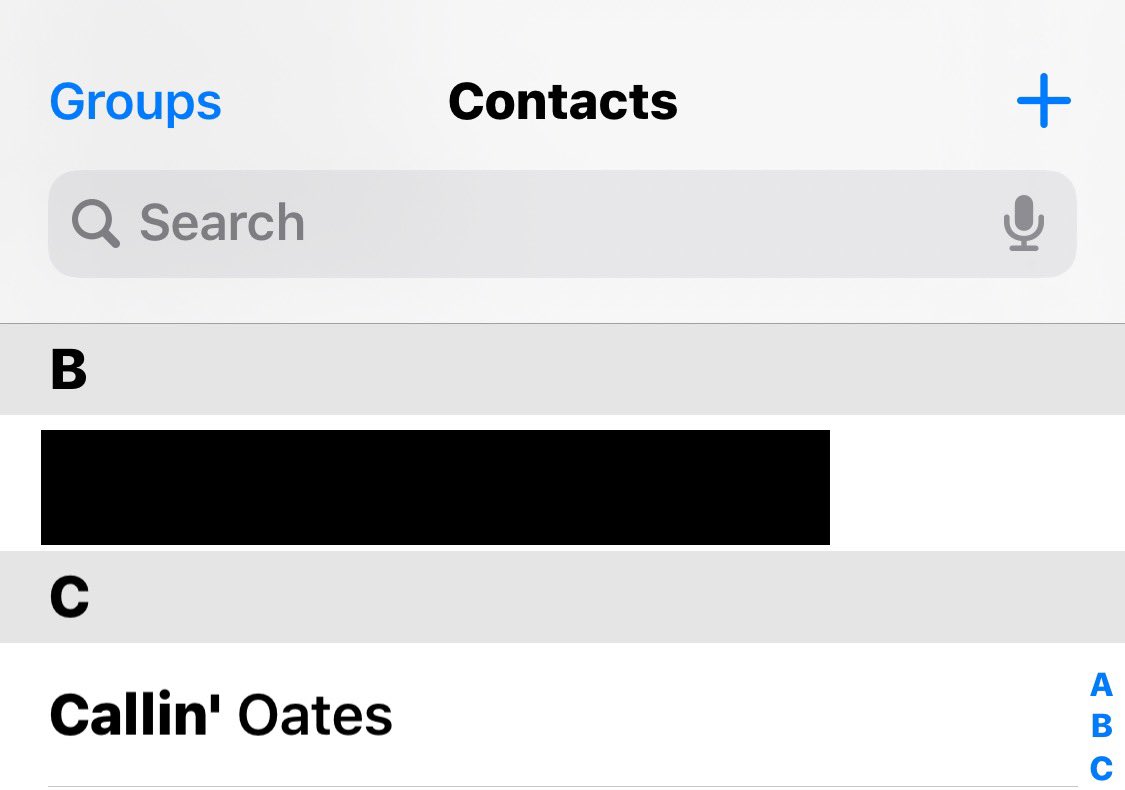 me_kimba's tweet photo. Catching up on  @LastWeekTonight &amp; @iamjohnoliver mentions #CallinOates &amp; I’m thinking, “I’m pretty sure I have that in my contacts.” *checks* Yes, yes I do!
@DarrenLeeRoth #itsalwaysoates https://t.co/rJLj4AFPEM