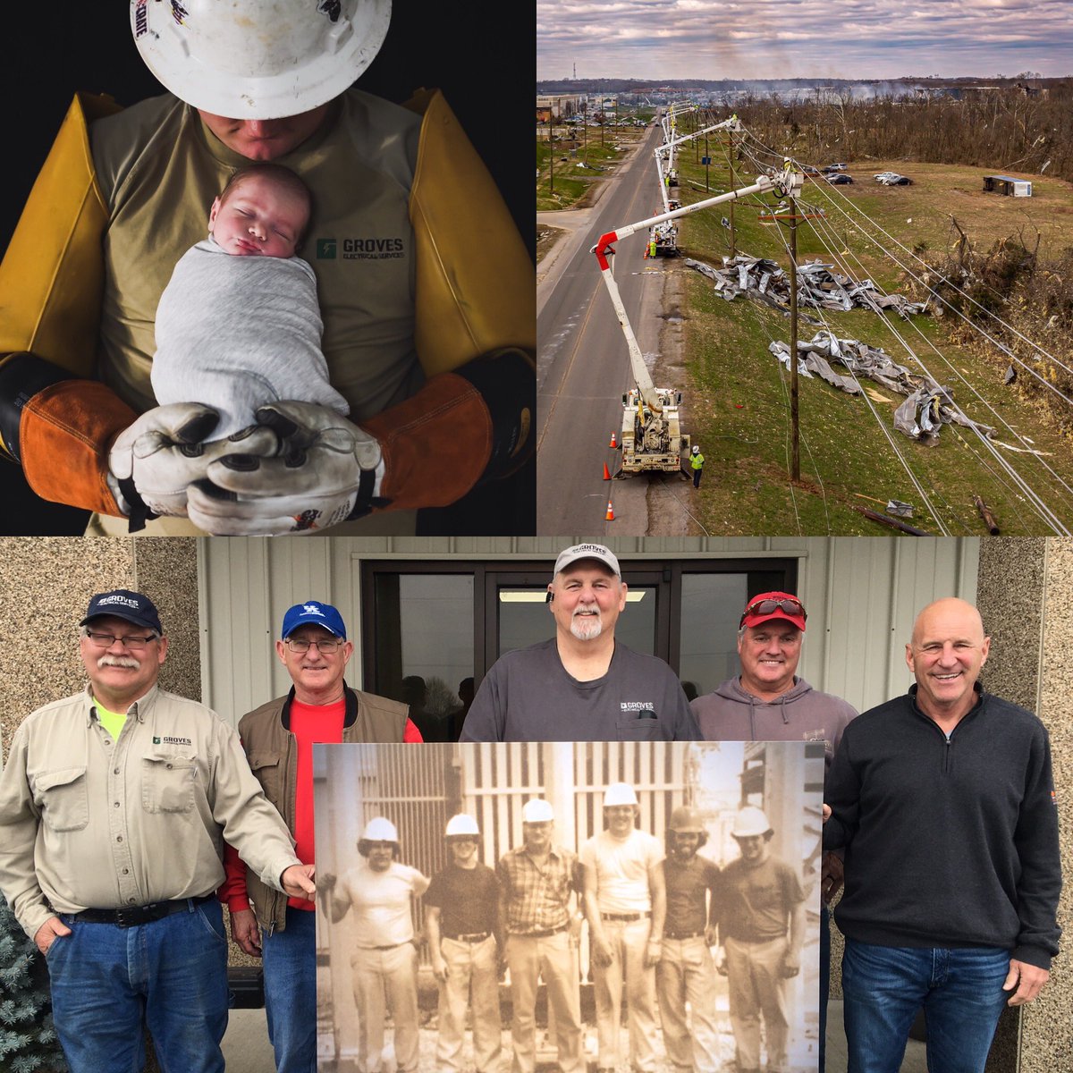 GrovesConst's tweet image. Thankful for our past, present &amp;amp; future linemen on #LinemanAppreciationDay. Make sure you #ThankALineman #grovesconstruction #GrovesExtendedFamily #besafe