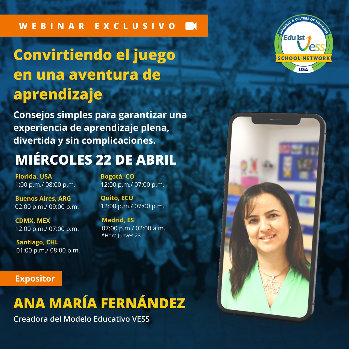 Edu1stVESS's tweet image. Explora herramientas educativas fáciles de usar y poderosas que se pueden aplicar en casa para asegurar que sus hijos continúen siendo estimulados a pensar profundamente, explorar y descubrir el mundo.

Consulta otros webinars de abril aquí: modelovess.com/es/eventos/

 #VESSModel