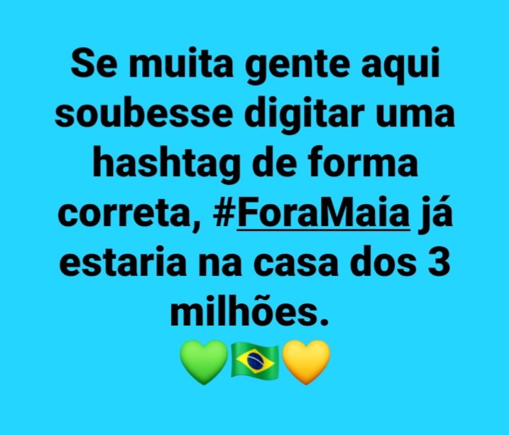 DaniHames's tweet photo. #ForaMaia https://t.co/nIdnqqKRtM