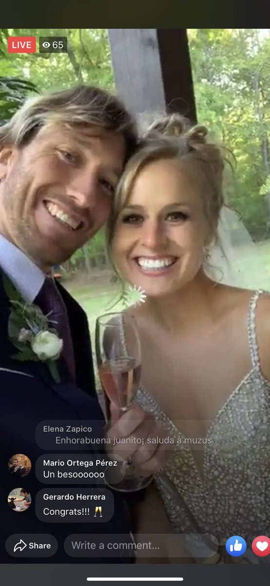 So THIS happend today! 😲 ❤️ Best wishes to you both! Happy Wedding Day to @slynnlanter and Juan Hernandez! 👰🤵💍🥂