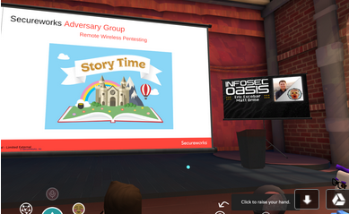 stuart__bailey's tweet photo. Great VR Con I really liked the format. #InfosecOasis https://t.co/ED0AzyOfkY