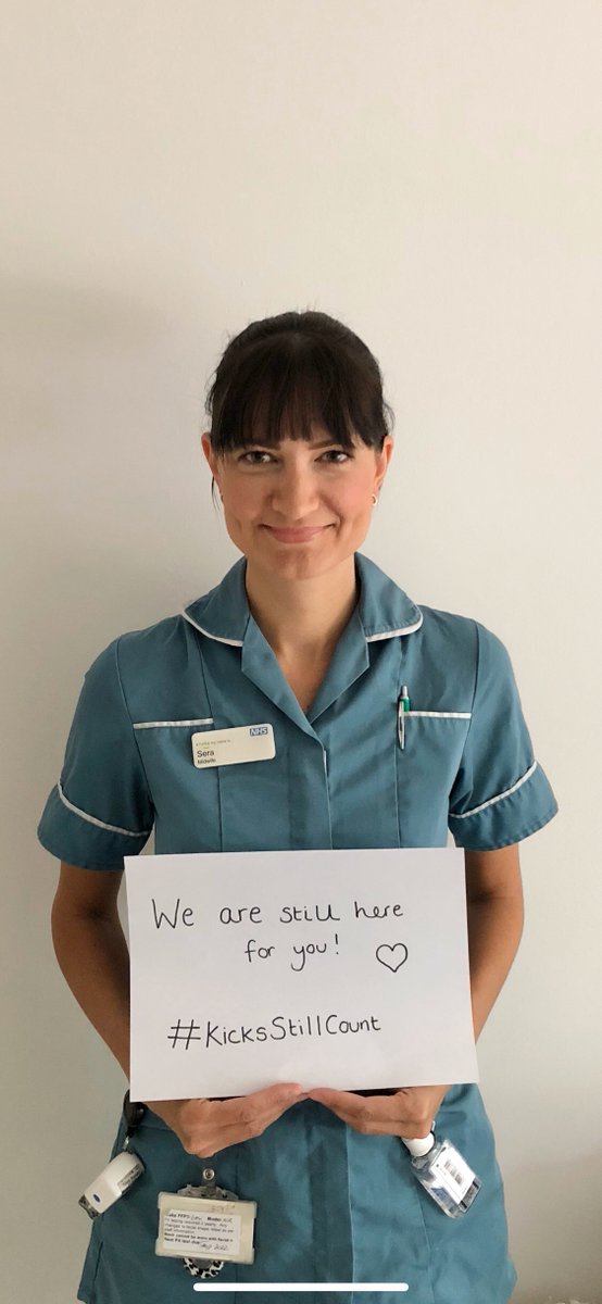 Please join our #kicksstillcount campaign! Women are more reluctant than ever to report reduced movements because of covid-19 fears and press coverage on the stress the NHS is under, but midwives are still there for you! Post your #kicksstillcount pic and spread the word!