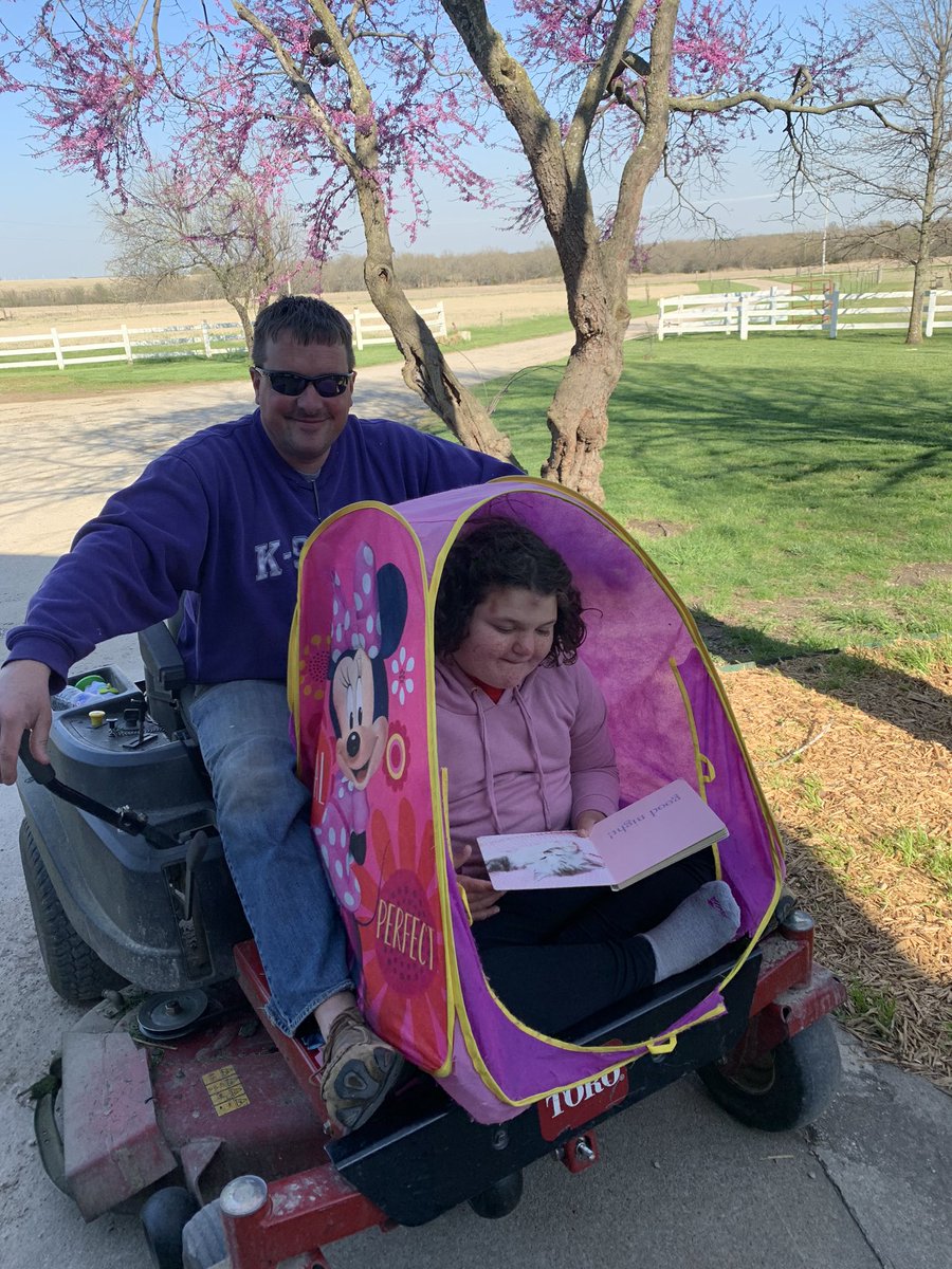 When u have a daughter with special needs sometimes you do whatever is necessary to bring her joy! #havetentwilltravel #ProudDad