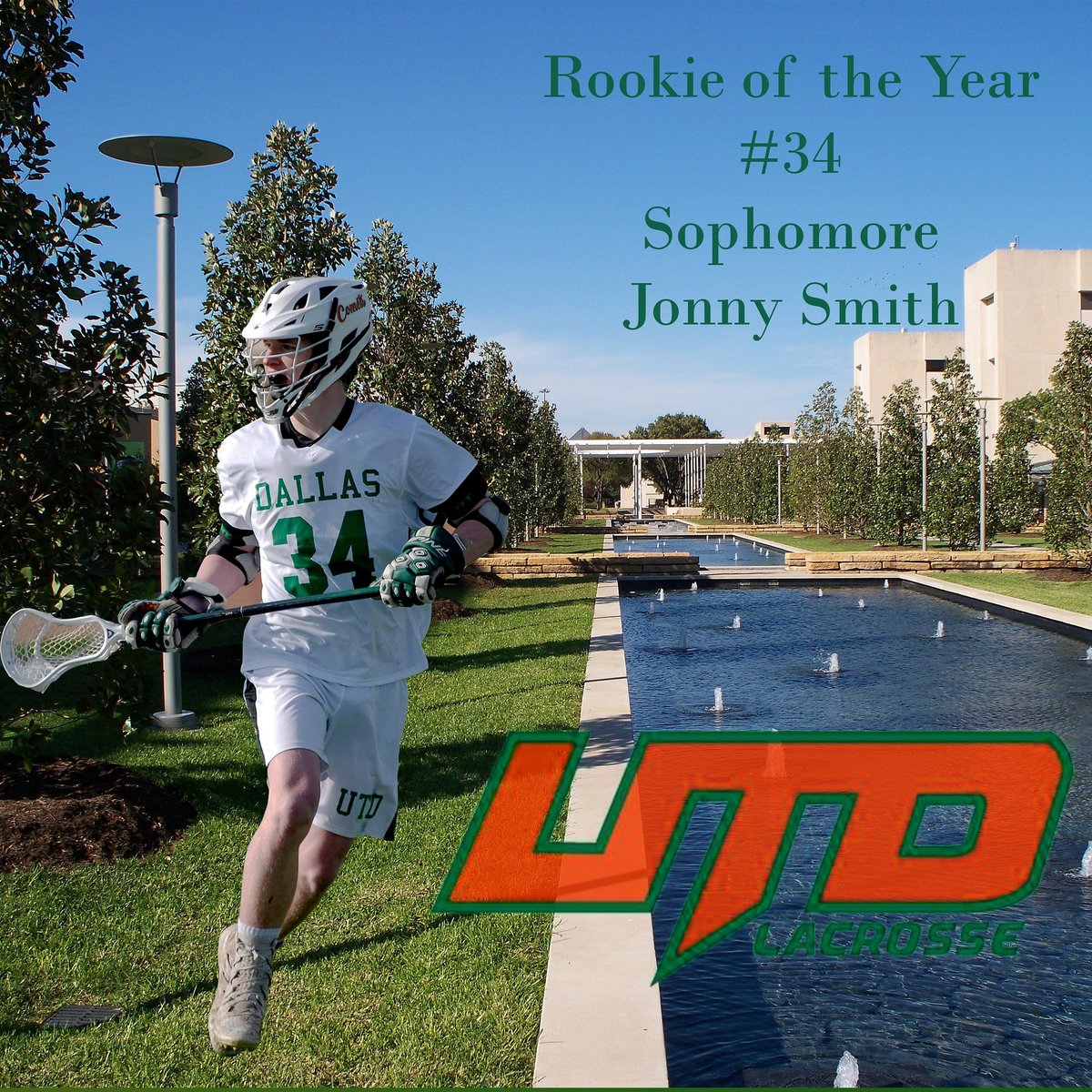 Next up, we've got our Rookie of the Year who did it all for us this year, whether it's taking wings on faceoffs, stepping in on man down or scoring goals, Jonny's presence was felt all over the field #goga