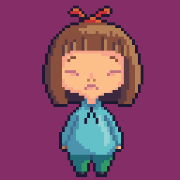 TinyGamesLab1's tweet photo. While trying new styles I removed the inner outlines, something I feared a lot! What do you think?
I'm still restricting myself in terms of colors, using the #fleja palette.
The character was based on a sketch by Heidi Elliott.
#pixelart #vacaroxa https://t.co/fBVpIZ5O7o