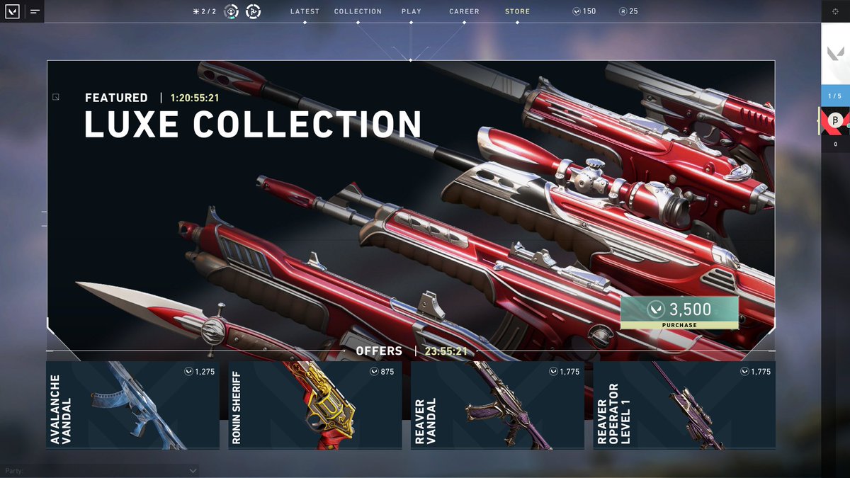 Store_Valorant's tweet photo. April 18 valorant item shop https://t.co/xAGdipQC8R